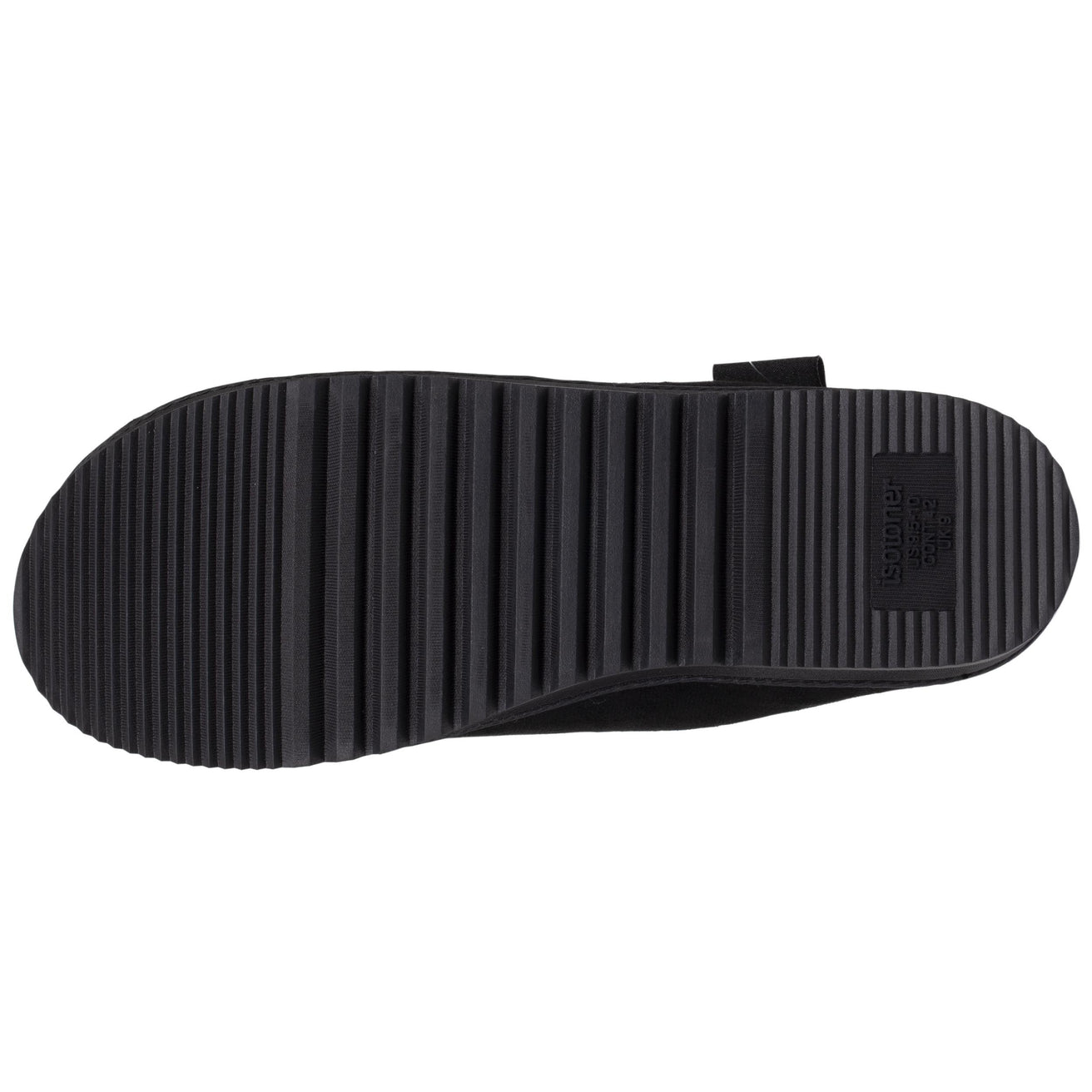 Zapatillas de casa chinelas Hombre Negro pespuntes