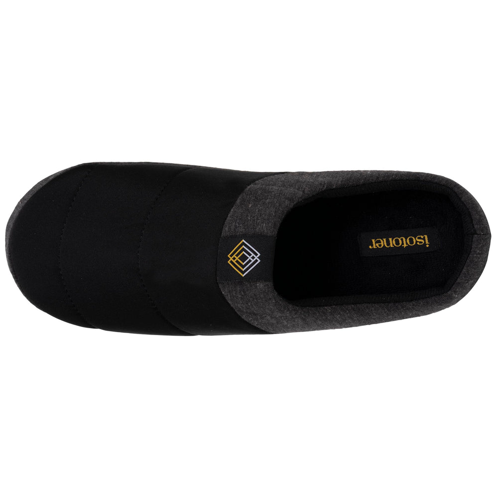 Hombre Chinelas Zapatillas de casa Nylon Negro - Isotoner
