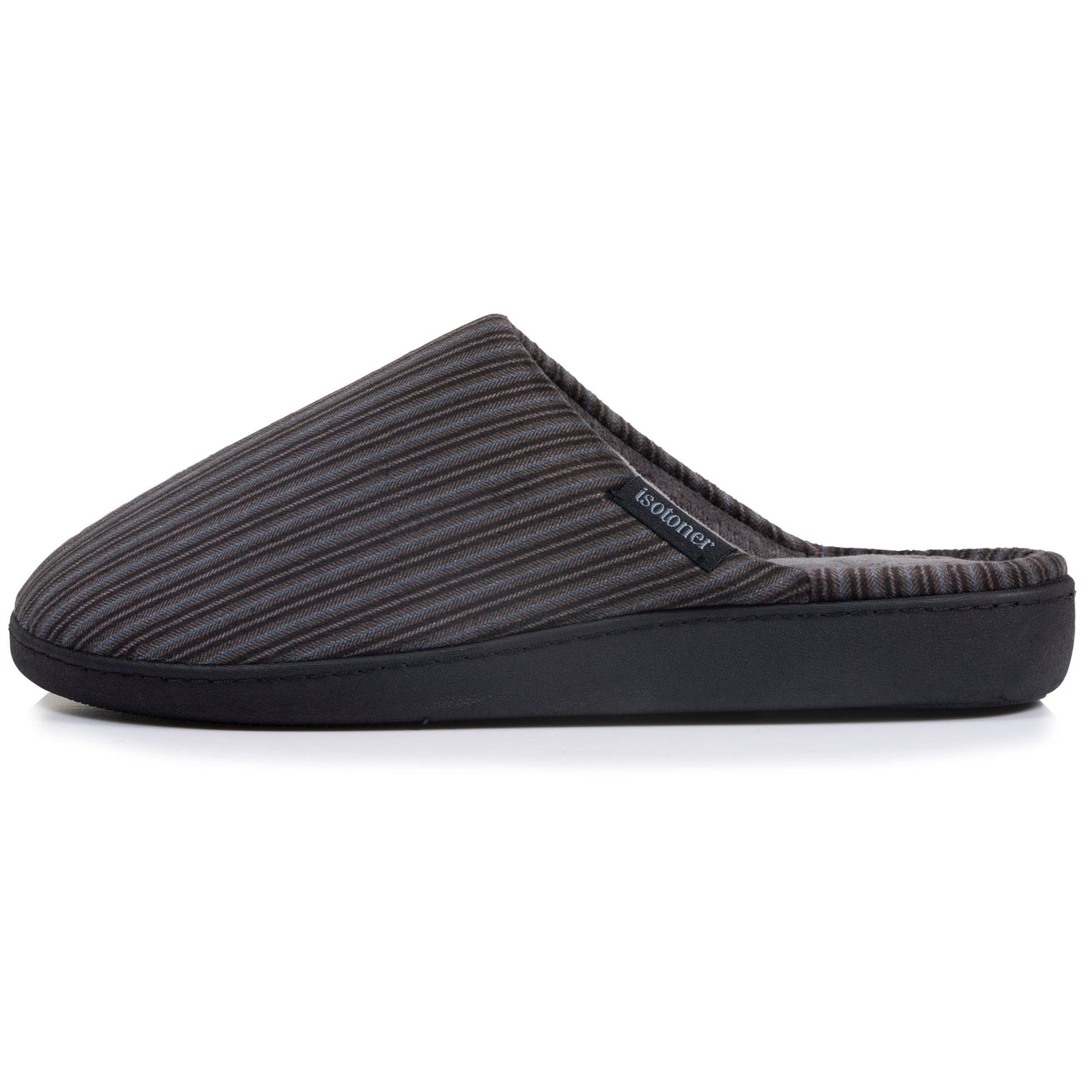 Zapatillas de casa chinelas Hombre Rayas gris/azul
