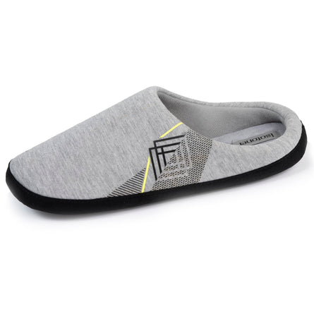 Zapatillas de casa chinelas Hombre jersey Gris oscuro - Isotoner