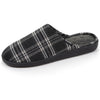 Zapatillas de casa chinelas Hombre logo Marino tartan Isotoner