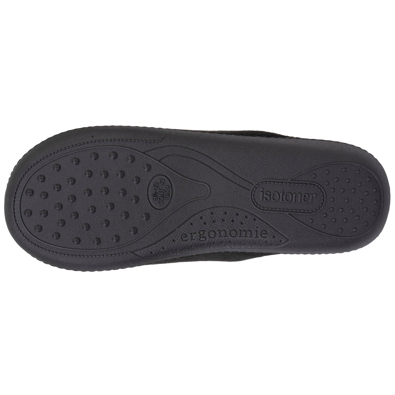 Zapatillas de casa chinelas Hombre tartán Negro