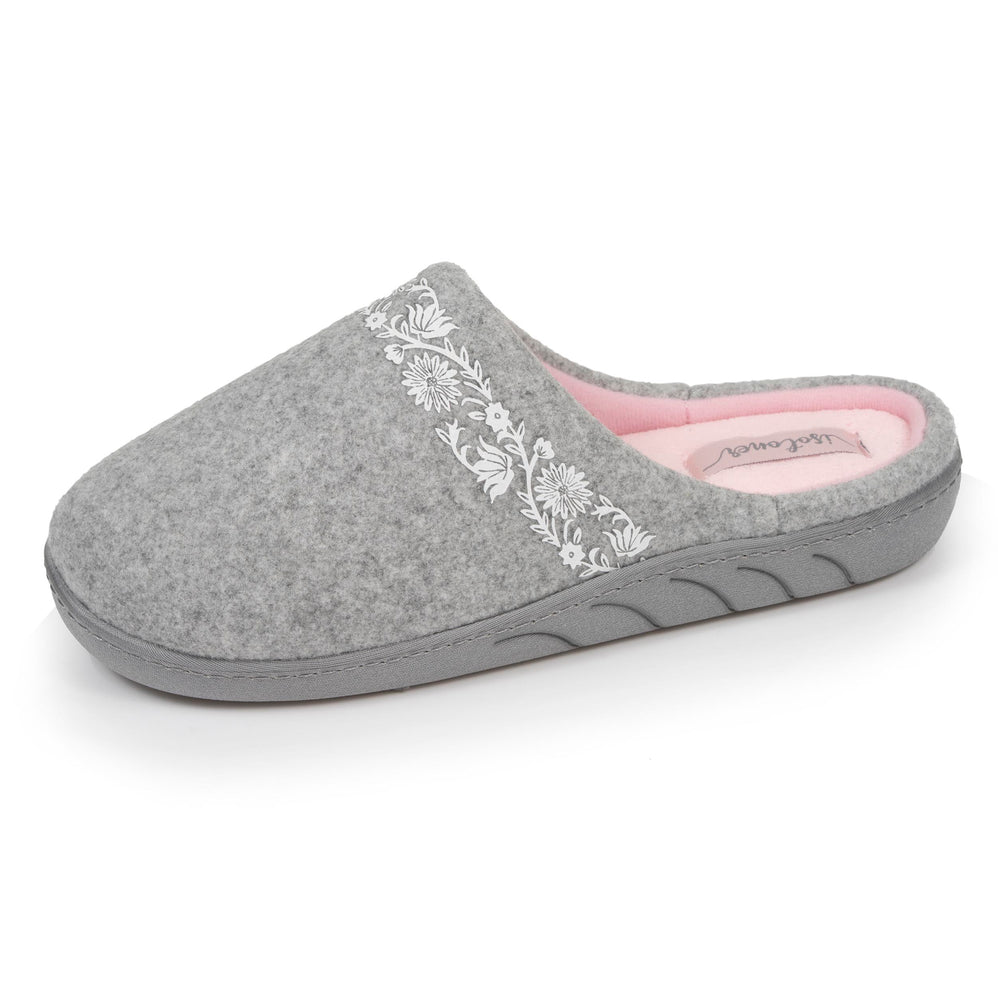 Zapatillas de casa chinelas arabescos Gris jaspeado - Isotoner