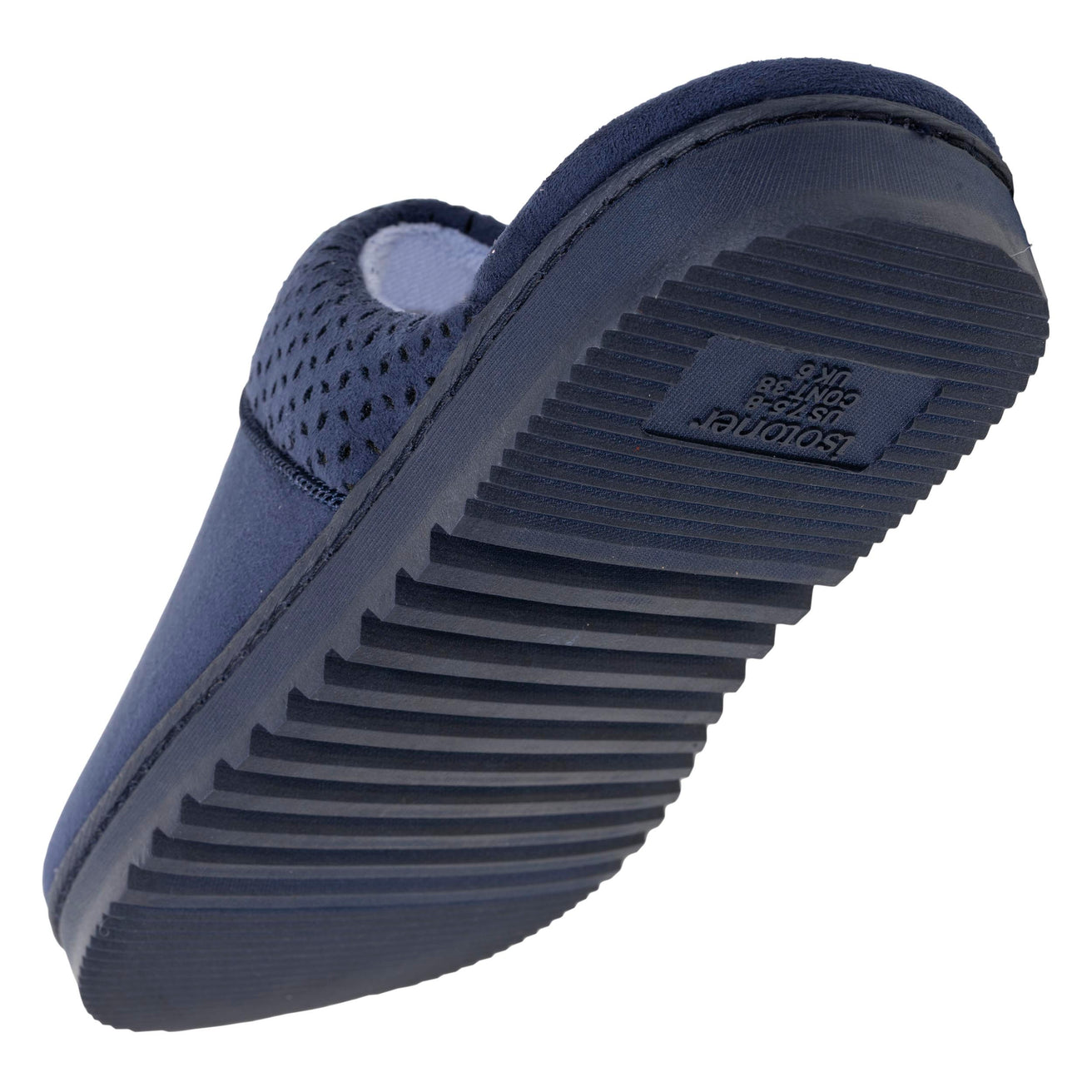 Mujer Chinelas Zapatillas de casa Azul marino