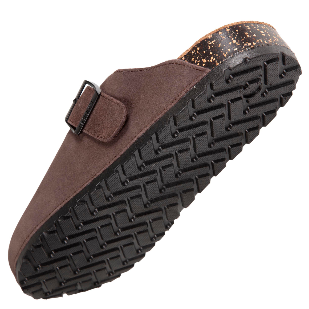 Zuecos mules cuero Hombre Chocolate