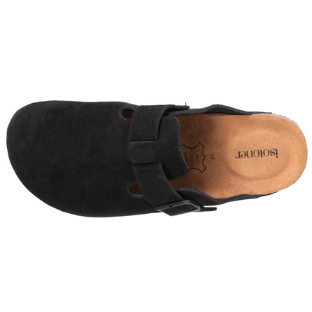 Zuecos mules cuero Hombre Negro - Isotoner