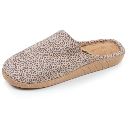 Zapatillas de casa ergonómicas Mujer Beige leopardo - Isotoner