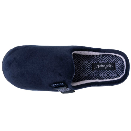 Zapatillas de casa ergonómicas Mujer Lazo gráfico azul marino - Isotoner