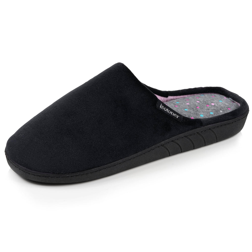 Mujer Ergonómico Chinelas Zapatillas de casa Negro - Isotoner