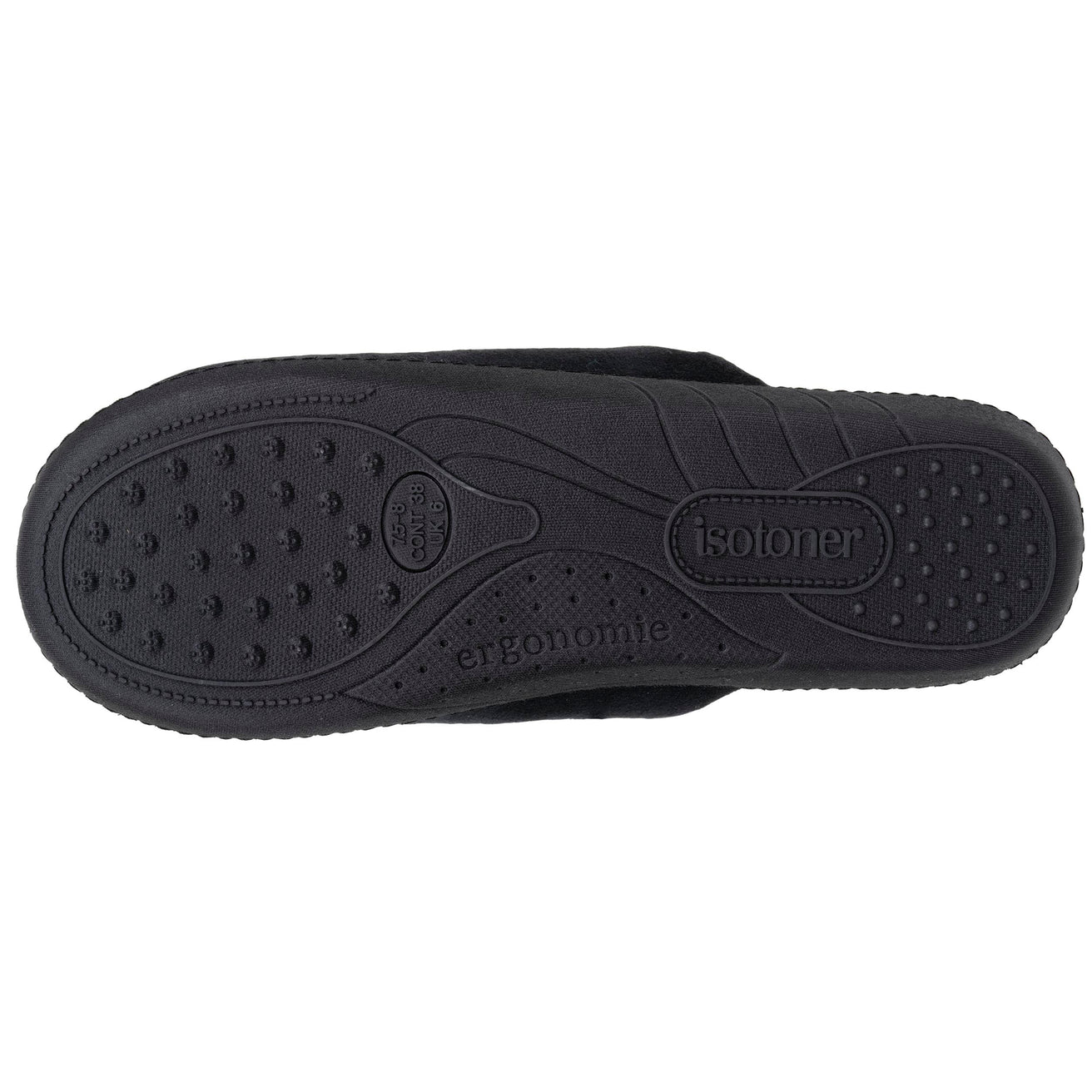 Mujer Ergonómico Chinelas Zapatillas de casa Negro