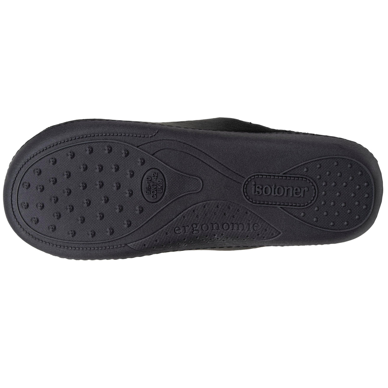Zapatillas de casa Chinelas ergonómicas Hombre Negro interior rayas
