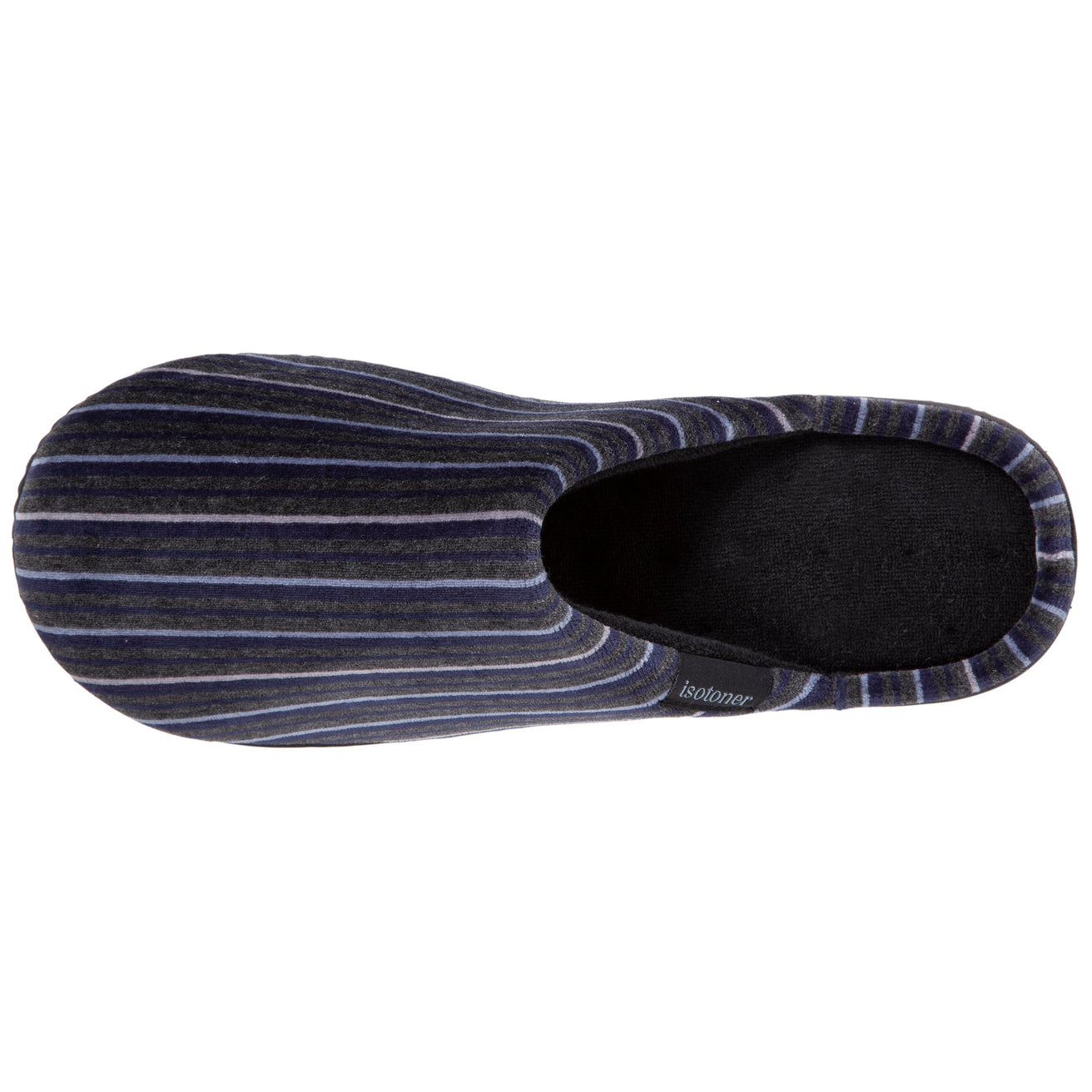 Zapatillas de casa chinelas Hombre Rayas azul/gris