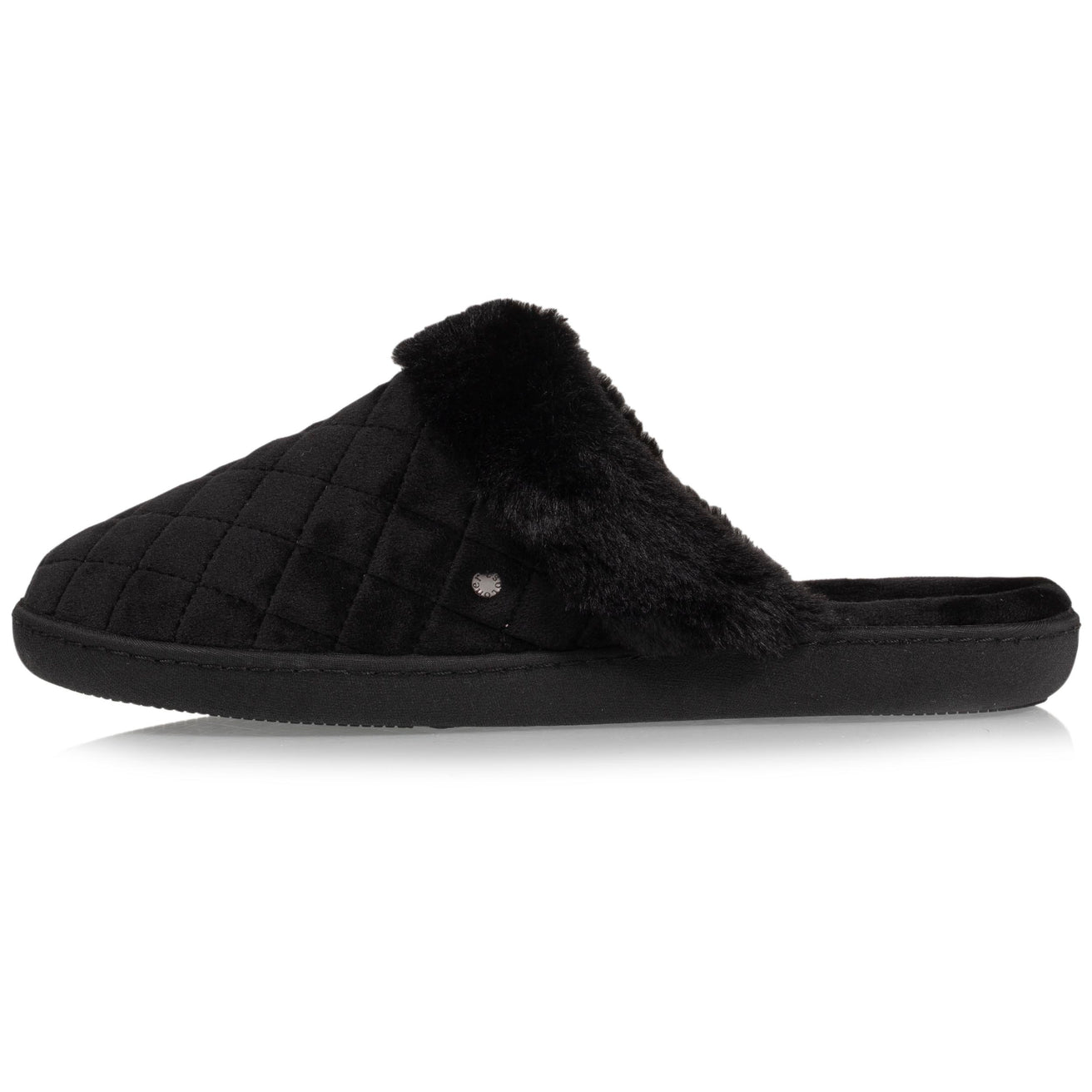 Zapatillas de casa chinelas Mujer acolchado Negro