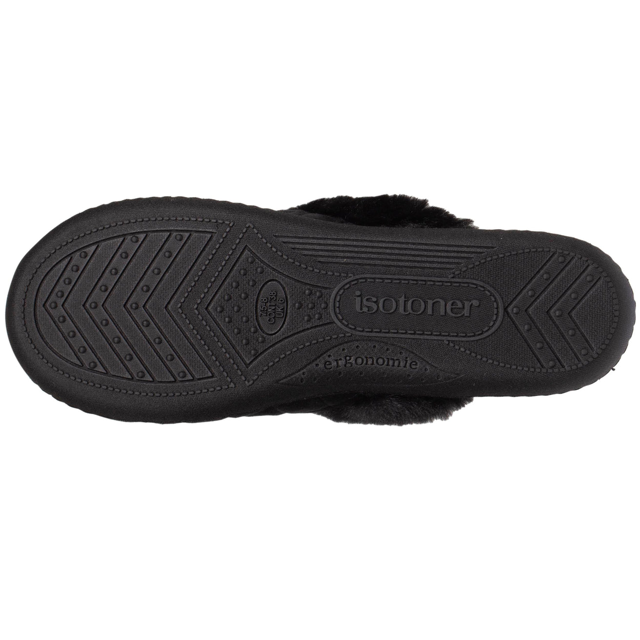 Zapatillas de casa chinelas Mujer acolchado Negro