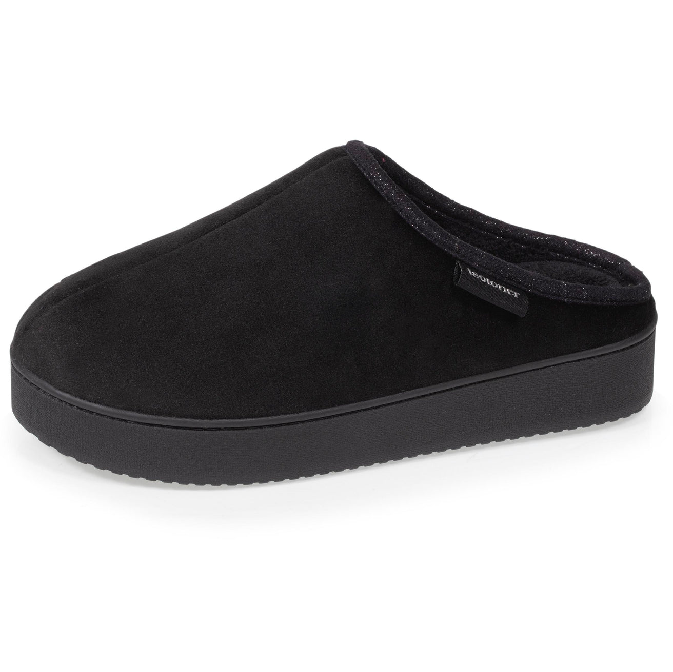 Zapatillas de casa chinelas plataforma Mujer Negro