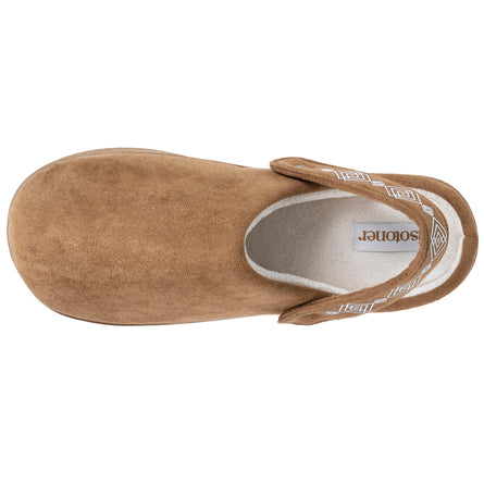 Zapatillas de casa plataforma de correa Mujer Camel - Isotoner