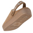 Zapatillas de casa plataforma de correa Mujer Camel