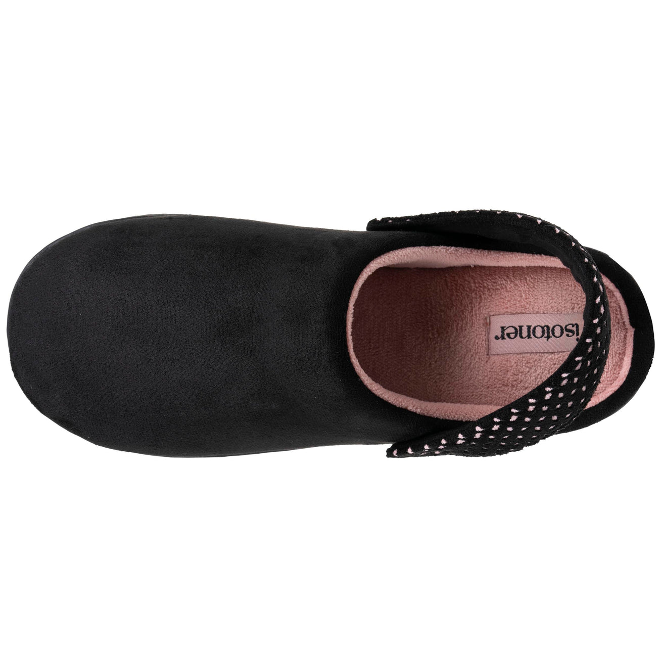 Zapatillas de casa plataforma de correa Mujer Negro