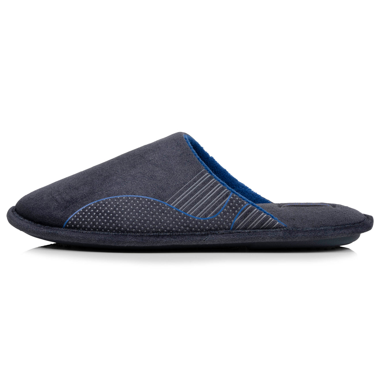 Zapatillas de casa Chinelas Hombre planas Azul Denim