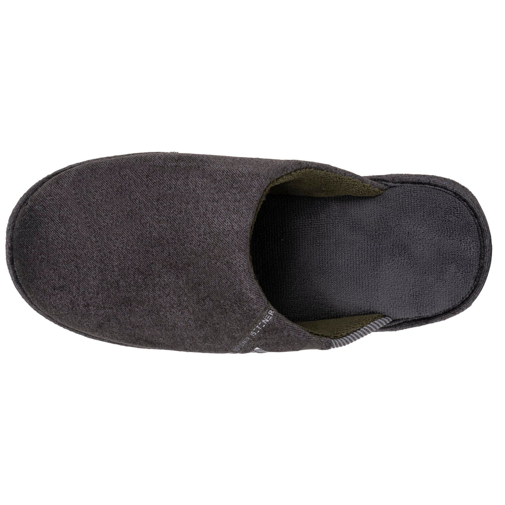 Hombre Piso Chinelas Zapatillas de casa Gris brezo - Isotoner
