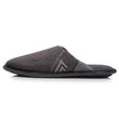 Hombre Piso Chinelas Zapatillas de casa Gris brezo