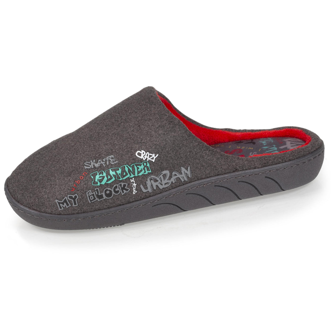 Zapatillas de casa chinelas Junior Gris Oscuro