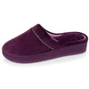 Zapatillas de casa chinelas con tacón Mujer Leopardo negro aubergine Isotoner
