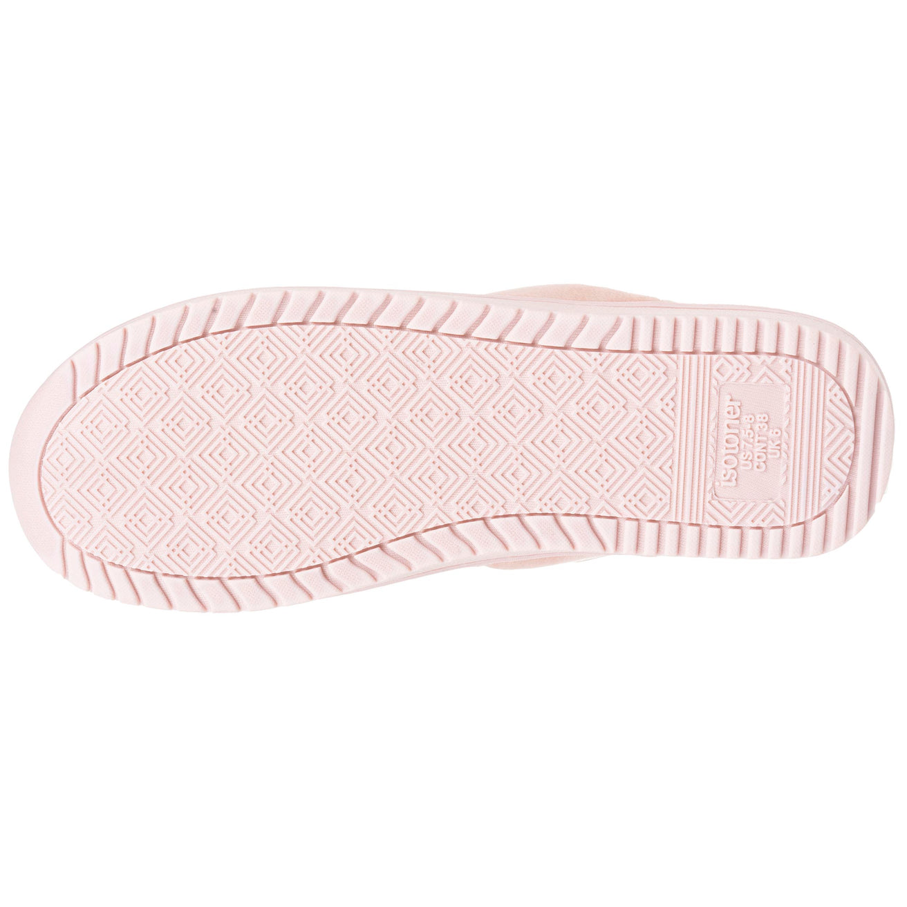 Mujer Zapatillas de casa tacón Blush banda de terciopelo