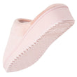 Mujer Zapatillas de casa tacón Blush banda de terciopelo