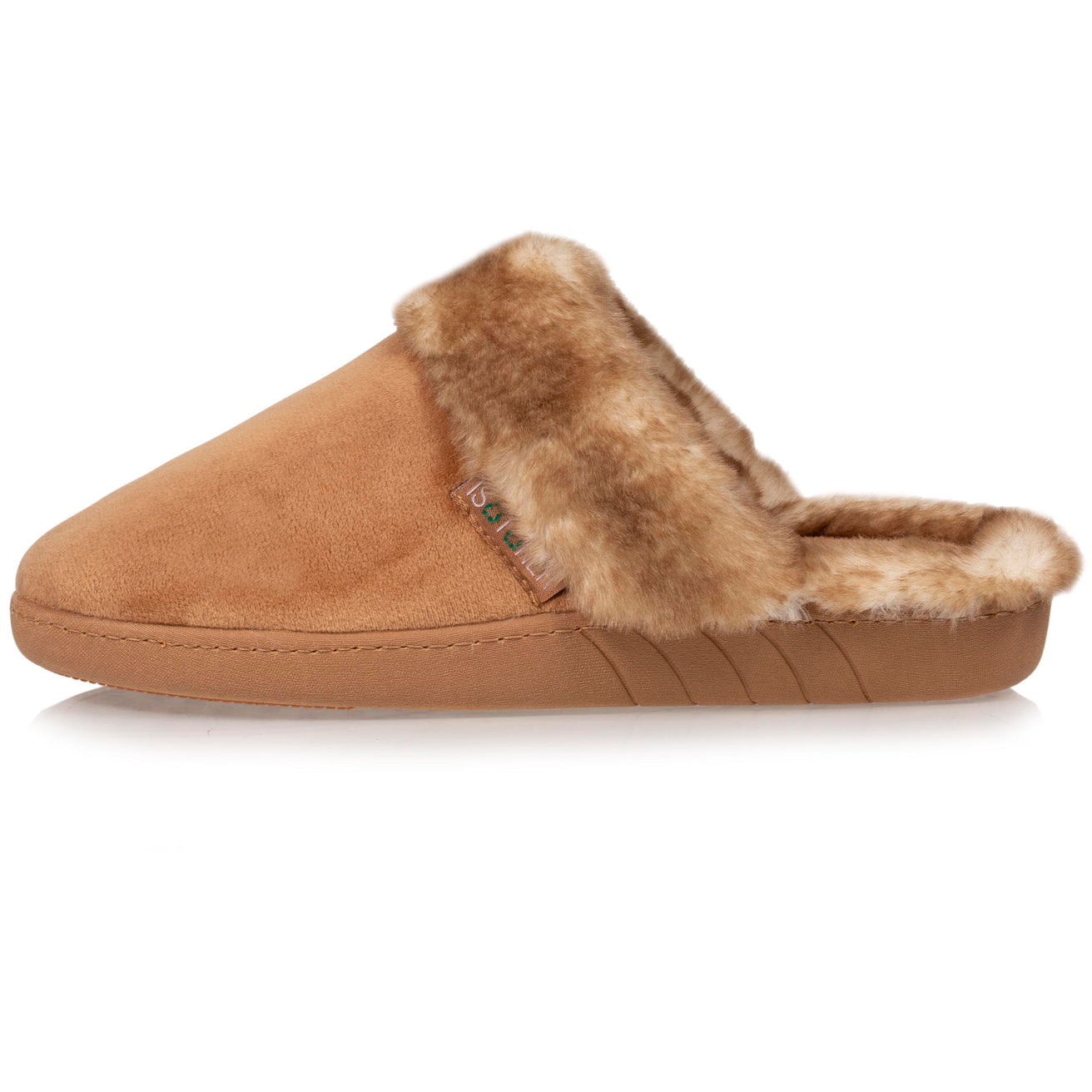 Zapatillas de casa chinelas recicladas Mujer Camel