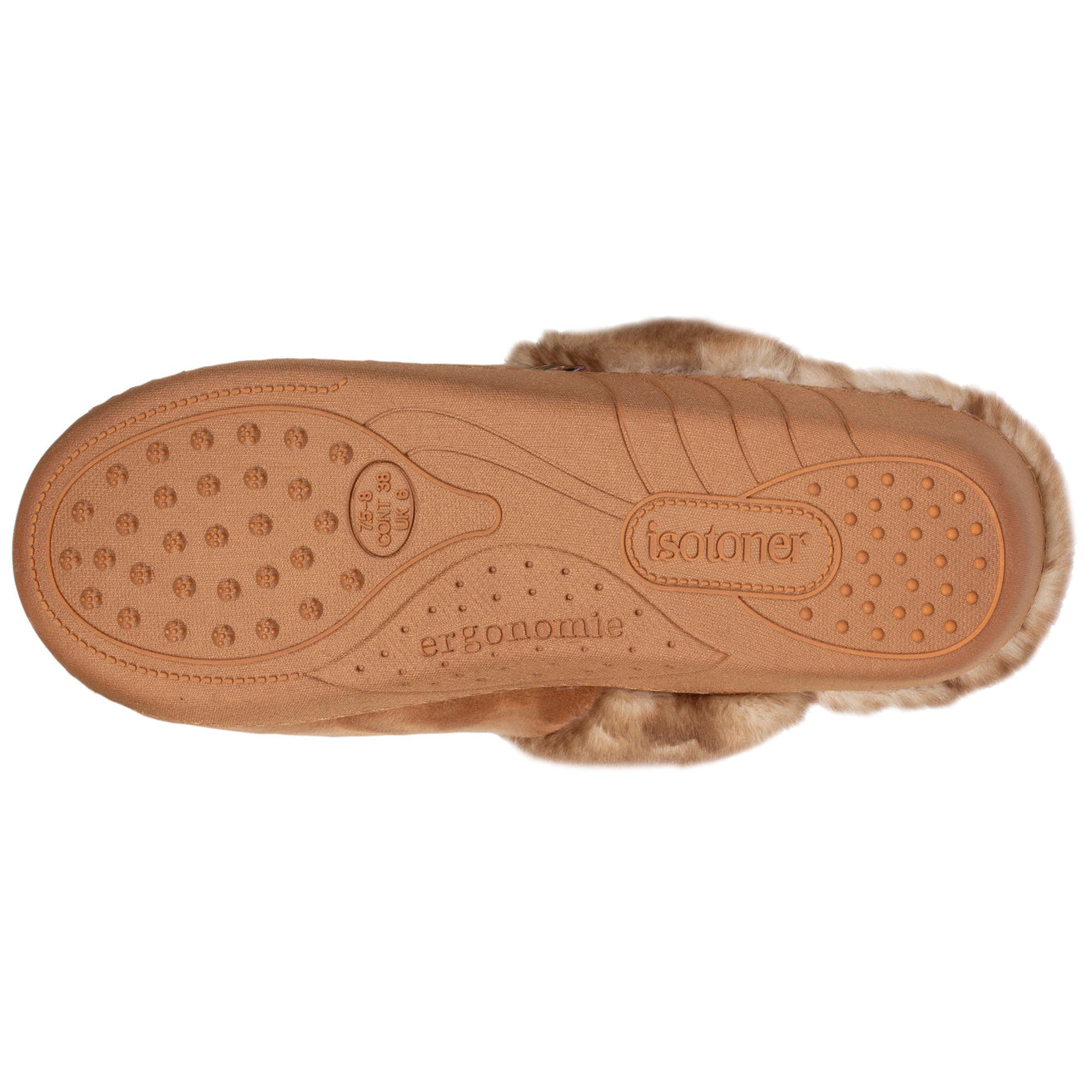 Zapatillas de casa chinelas recicladas Mujer Camel