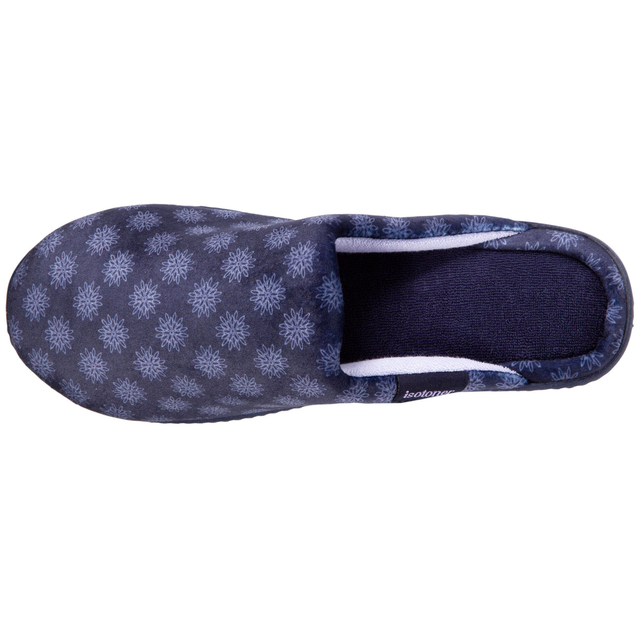 Zapatillas de casa chinelas con tacón Mujer Marino