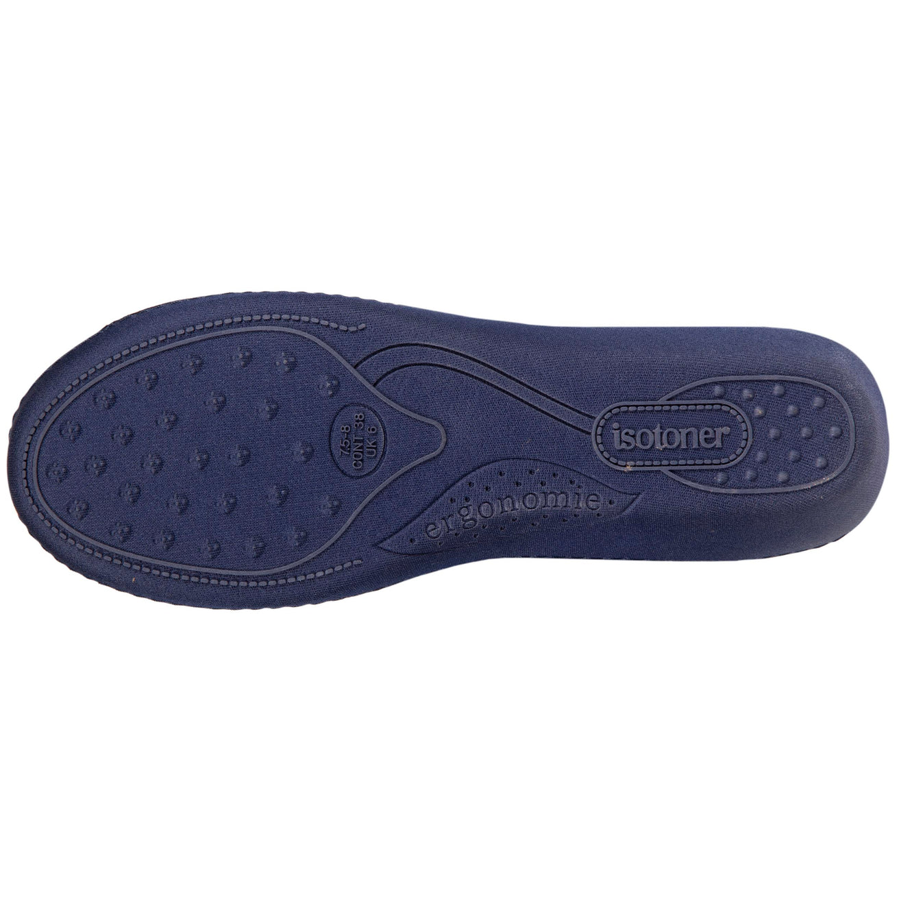 Zapatillas de casa chinelas con tacón Mujer Marino