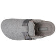 Zapatillas de casa zuecos Mujer Gris jaspeado purpurina