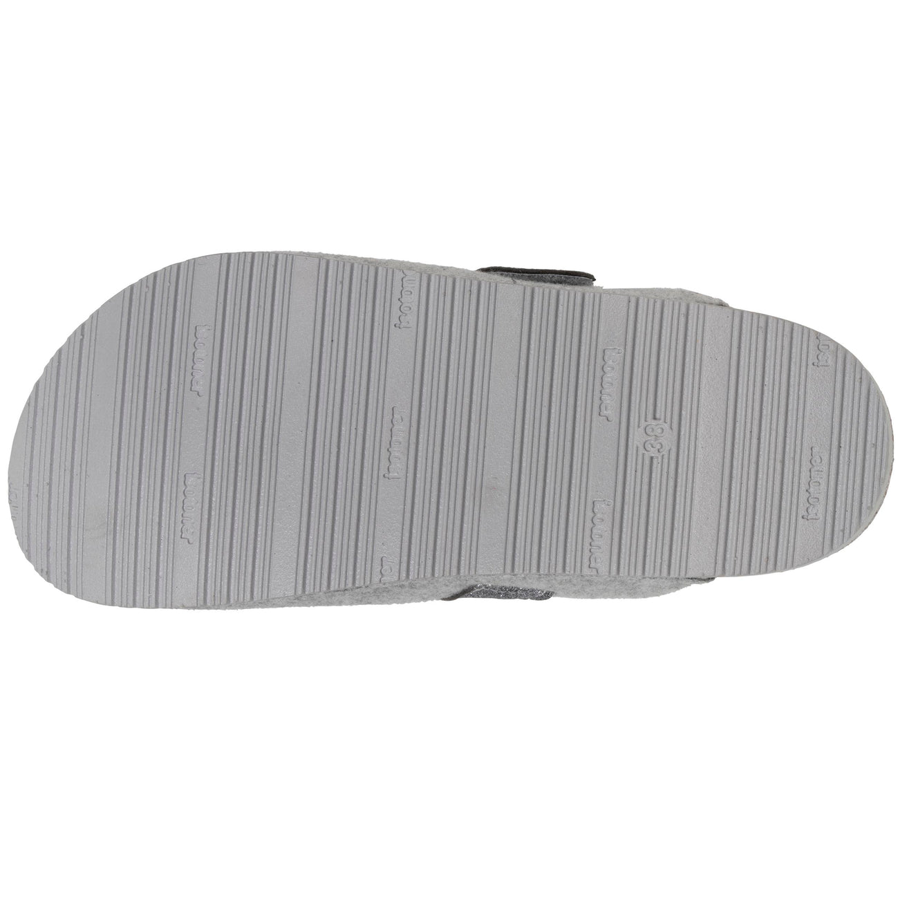 Zapatillas de casa zuecos Mujer Gris jaspeado purpurina