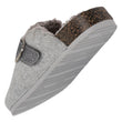 Zapatillas de casa zuecos Mujer Gris jaspeado purpurina