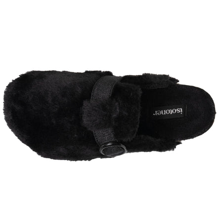 Zapatillas de casa zuecos Mujer Negro imitación de piel - Isotoner