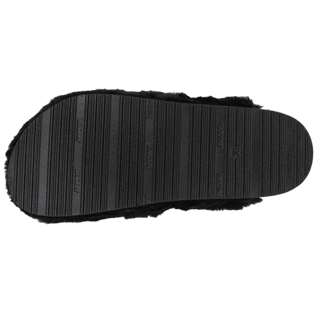 Zapatillas de casa zuecos Mujer Negro imitación de piel