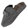 Zapatillas de casa zuecos Hombre Gris jaspeado