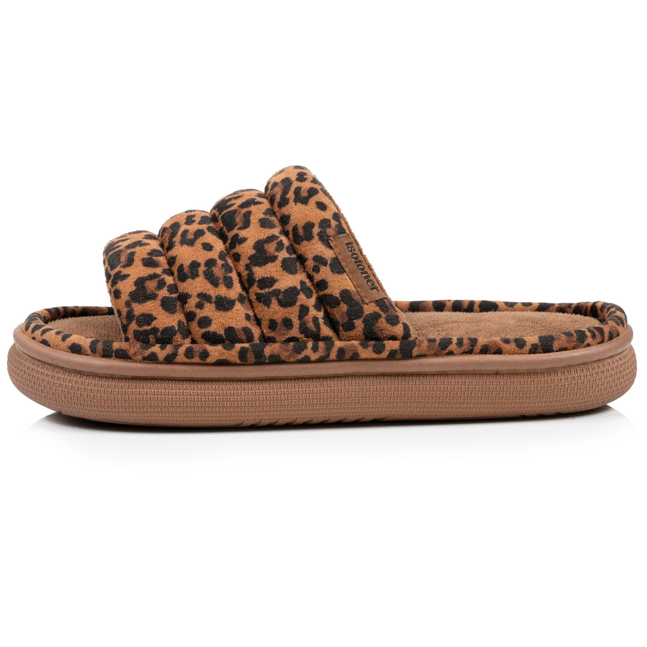 Zapatillas de casa sandalias BLOUP Mujer Leopardo Camel