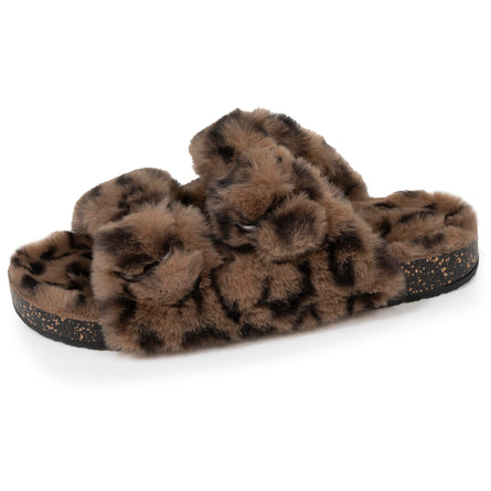 Zapatillas de casa sandalias Mujer Leopardo - Isotoner