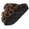 Zapatillas de casa sandalias Mujer Leopardo