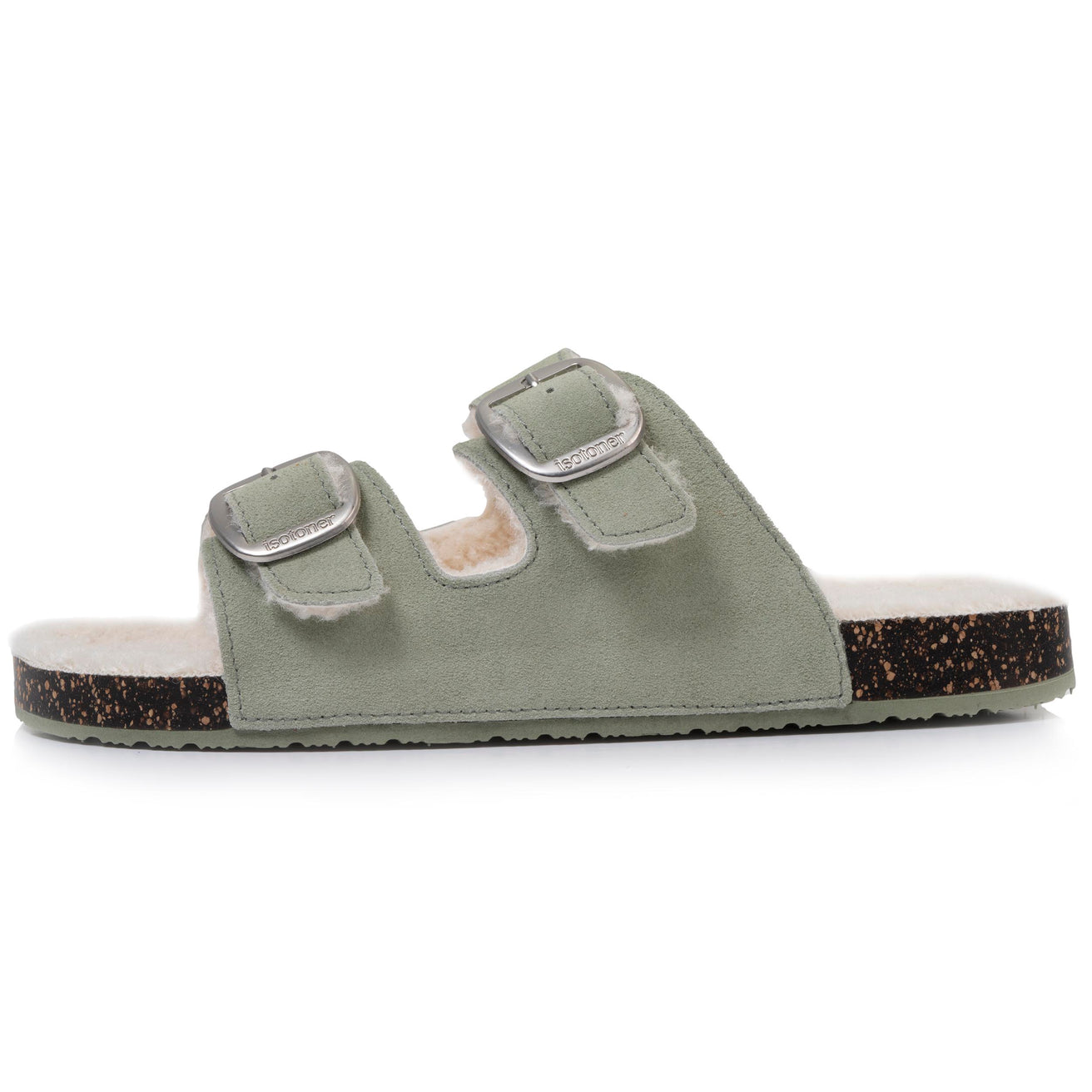 Zapatillas de casa sandalias Mujer Sherpa Verde agua