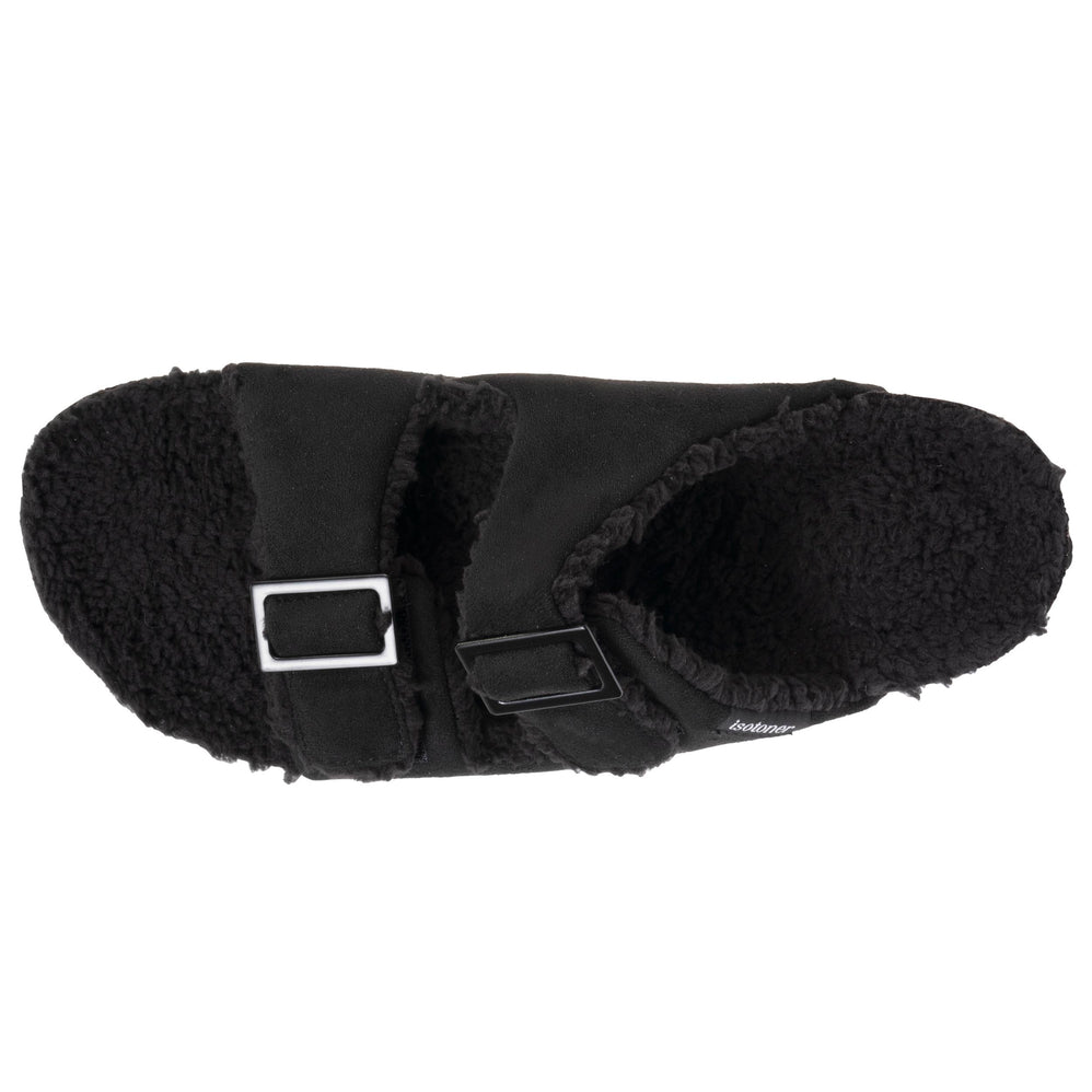 Zapatillas de casa sandalias Hombre tiras Negro - Isotoner