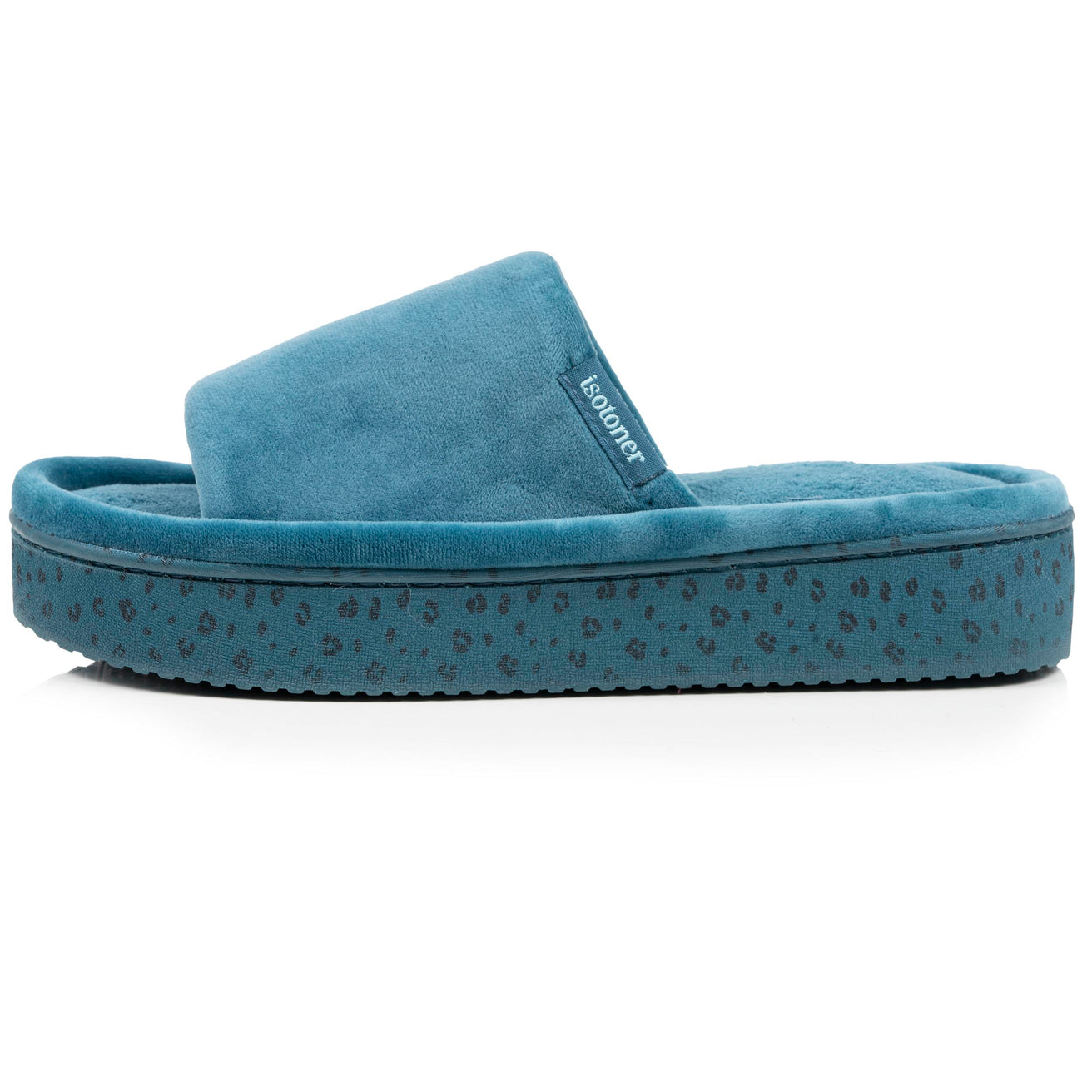 Zapatillas de casa sandalias plataforma Mujer Azul pato