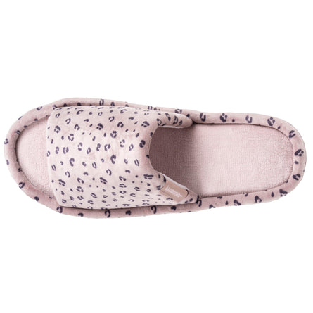 Zapatillas de casa sandalias plataforma Mujer Leopardo blush - Isotoner