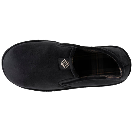 Zapatillas de casa sin molestias Hombre Negro tartán - Isotoner