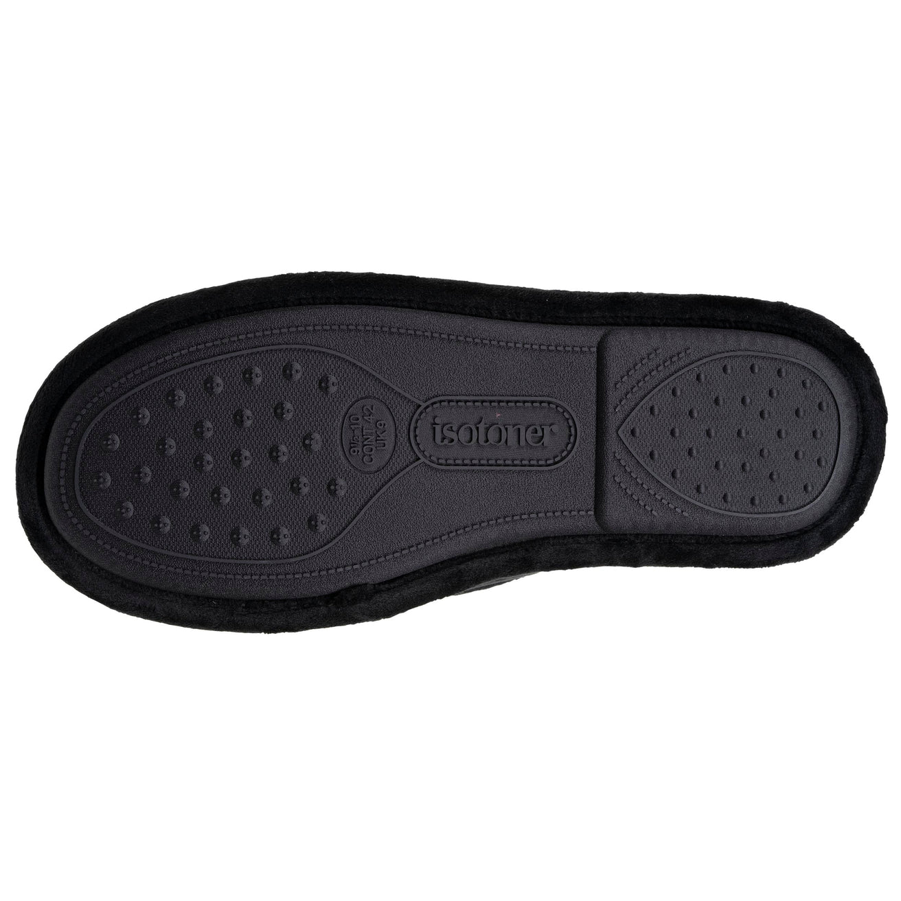 Zapatillas de casa sin molestias Hombre Negro tartán