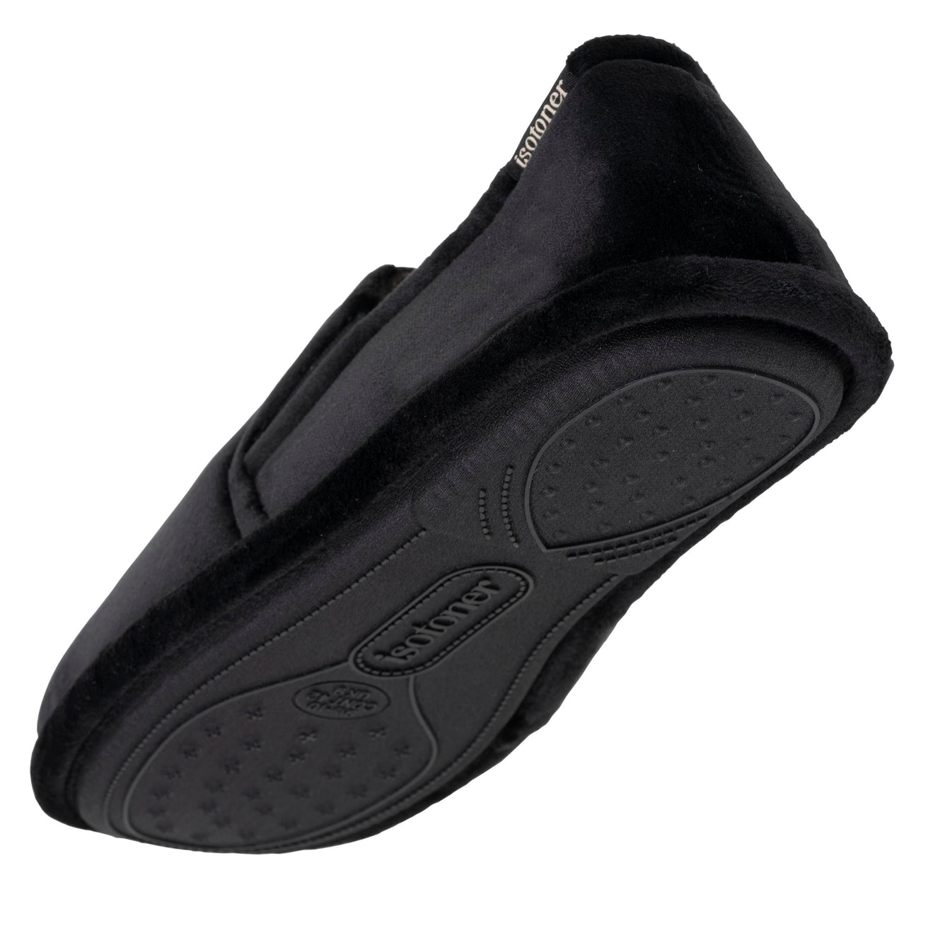 Zapatillas de casa sin molestias Hombre Negro tartán