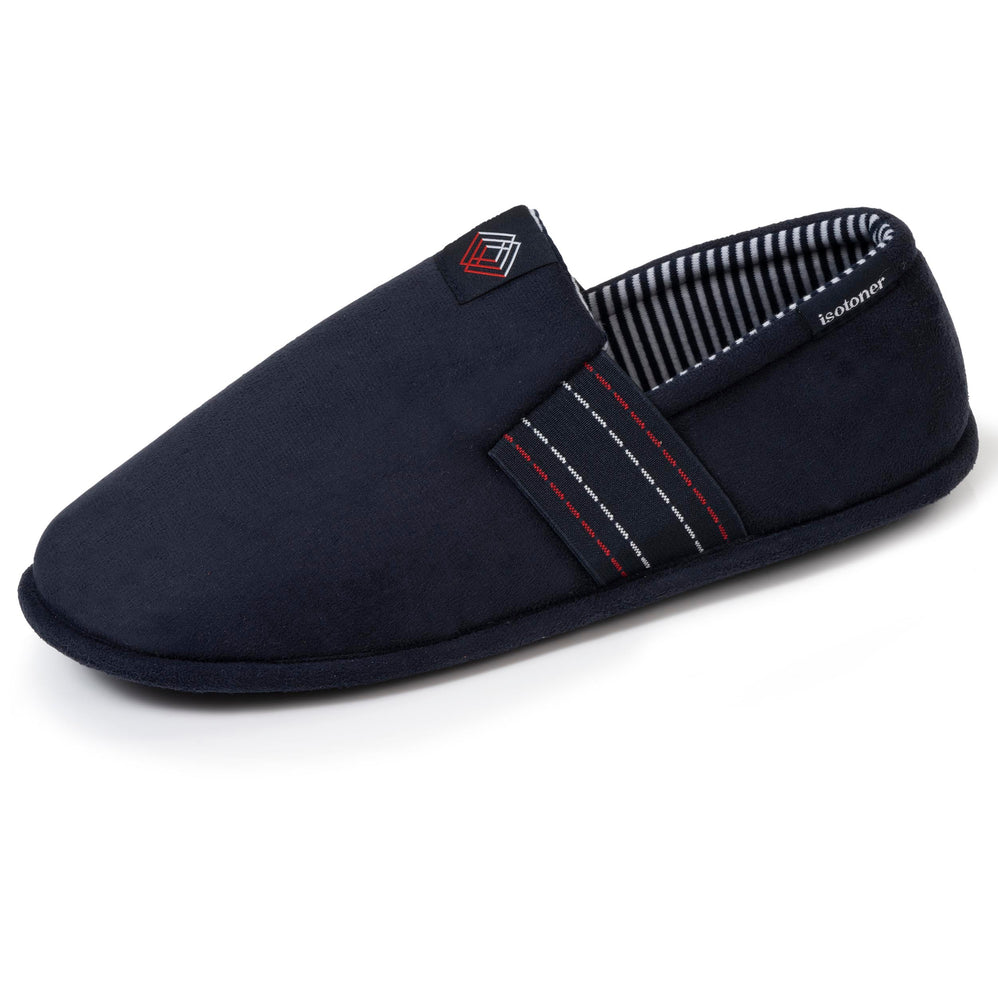 Zapatillas de casa Sin molestias Hombre costuras Marino - Isotoner